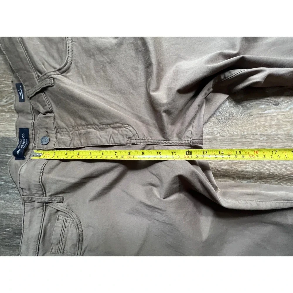 Mavi Matt Relaxed Straight Leg Pants Mens 42/34 Brown Khaki Cotton Stretch 2311